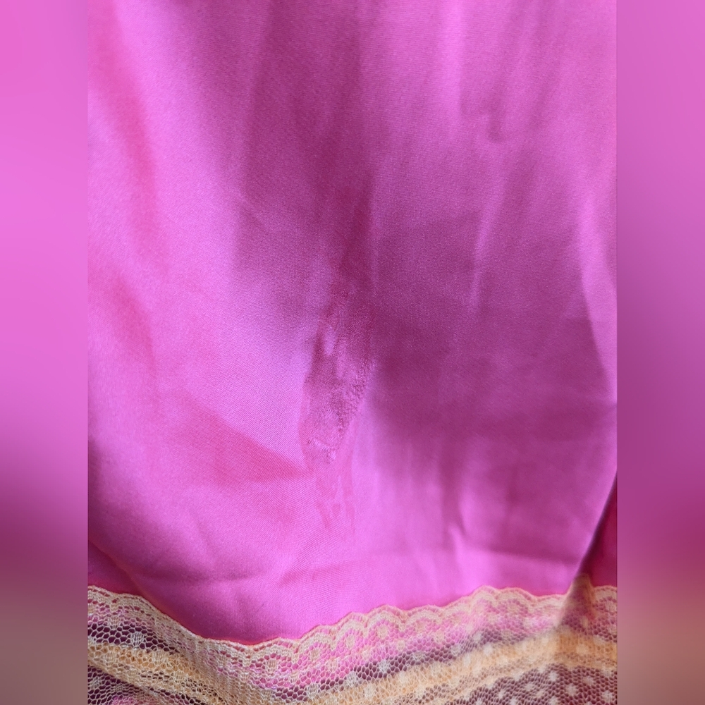 Isalis Pink Orange Slip Dress Size L - Picture 5 of 7
